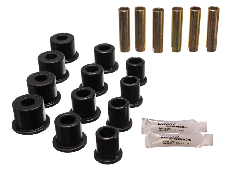 Energy Suspension Rear Spring Bushings - Black - Main Product View