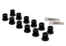 Load image into Gallery viewer, Energy Suspension Rear Spring &amp; Shackle Bushing - Black - Side View