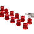 Load image into Gallery viewer, Energy Suspension Rear Spring &amp; Shackle Bushing - Red - Main Product View