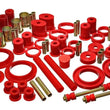 Load image into Gallery viewer, Energy Suspension 85-93 Ford Mustang Red Hyper-flex Master Bushing Set - Side View