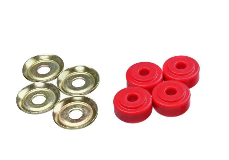 Energy Suspension Red Shock Tower Bushing Set 7/8in Nipple 3/8in ID 1-1/4in OD - Main Product View