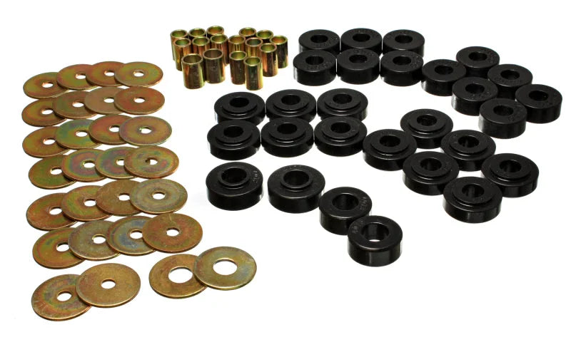 Energy Suspension Rr Spring Frame Shackle Kit - Black - Main Product View