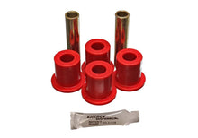 Load image into Gallery viewer, Energy Suspension Rr Spring Frame Shackle Kit - Red - Main Product View