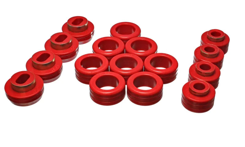 Energy Suspension S10 Body Mount Set - Red - Main Product View