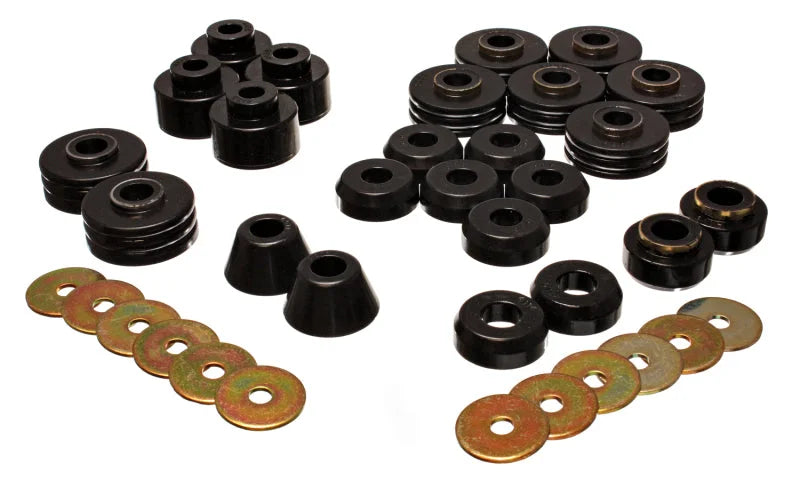 Energy Suspension Suburban Body Mounts - Black - Side View