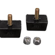Load image into Gallery viewer, Energy Suspension Univ Blk 7/8in H x 1-7/8in L x 1-3/8in W Low Profile Rectangular Bump Stops (2 ea) - Main Product View