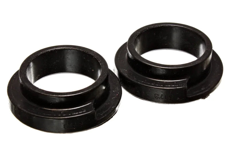 Energy Suspension Universal 2 1/8in ID 2 1/2in OD 5/8in H Black Coil Spring Isolators (2 per set) - Side View
