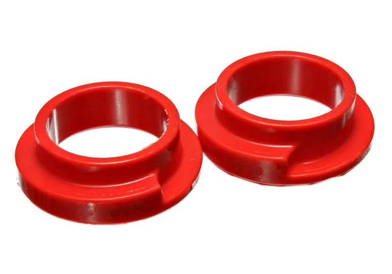 Energy Suspension Universal 2 1/8in ID 2 1/2in OD 5/8in H Red Coil Spring Isolators (2 per set) - Main Product View