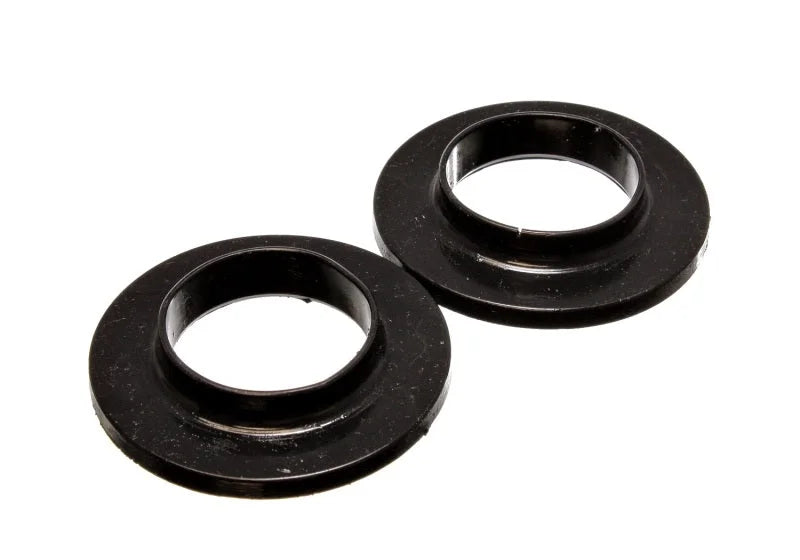Energy Suspension Universal 2 1/8in ID 3 3/4in OD 3/4in H Black Coil Spring Isolators (2 per set) - Side View