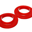 Load image into Gallery viewer, Energy Suspension Universal 2 1/8in ID 3 3/4in OD 3/4in H Red Coil Spring Isolators (2 per set) - Main Product View