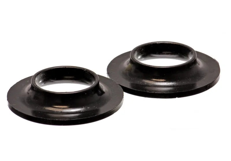 Energy Suspension Universal 2 1/8in ID 4 1/8in OD 13/16in H Black Coil Spring Isolators (2 per set) - Side View