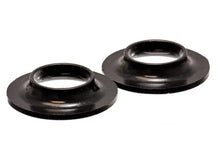 Load image into Gallery viewer, Energy Suspension Universal 2 1/8in ID 4 1/8in OD 13/16in H Black Coil Spring Isolators (2 per set) - Side View