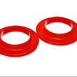 Load image into Gallery viewer, Energy Suspension Universal 2 3/16in ID 3 1/2in OD 11/16in H Red Coil Spring Isolators (2 per set) - Side View
