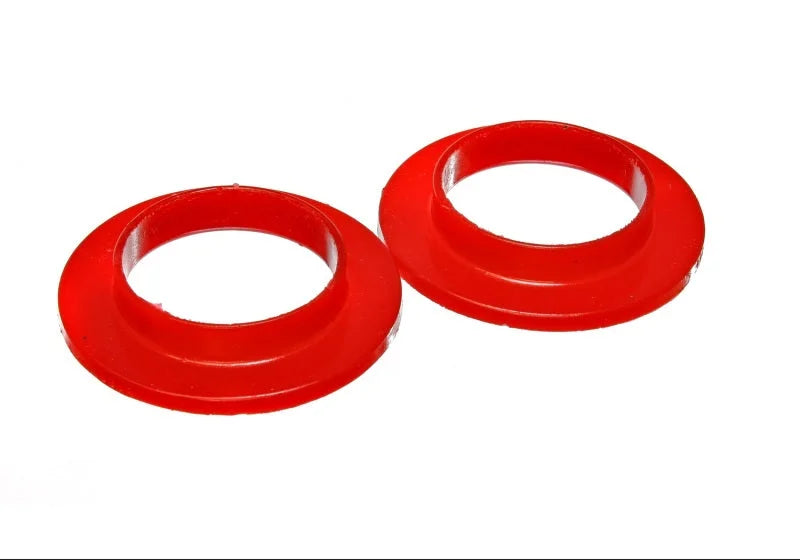 Energy Suspension Universal 2 3/16in ID 3 1/2in OD 11/16in H Red Coil Spring Isolators (2 per set) - Side View