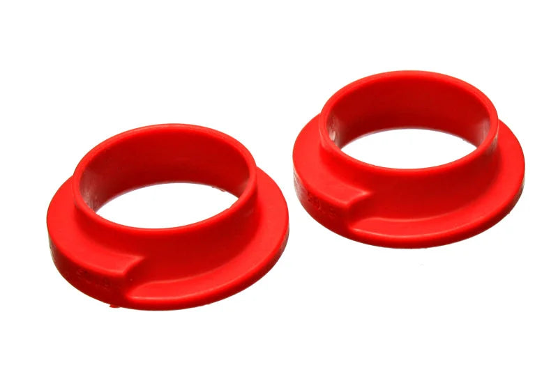 Energy Suspension Universal 2-3/16in ID 3in OD 1in H Red Coil Spring Isolators (2 per set) - Main Product View