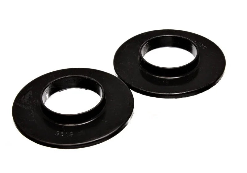 Energy Suspension Universal 2 3/16in ID 4 9/16in OD 5/8in H Black Coil Spring Isolators (2 per set) - Side View