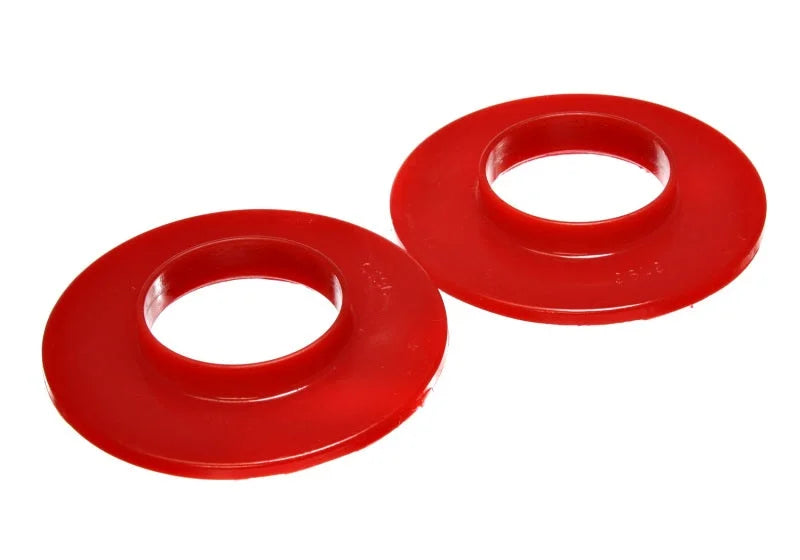 Energy Suspension Universal 2 3/16in ID 4 9/16in OD 5/8in H Red Coil Spring Isolators (2 per set) - Side View