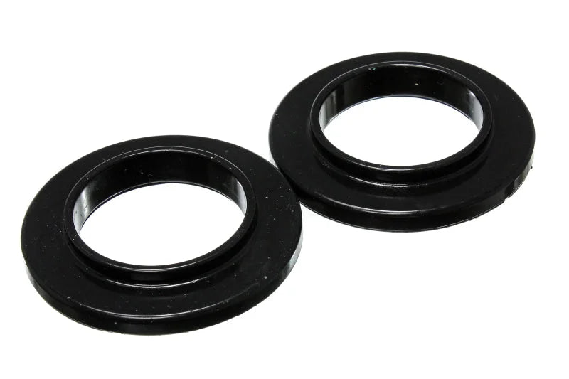 Energy Suspension Universal 2 3/4in ID 4 9/16in OD 3/4in H Black Coil Spring Isolators (2 per set) - Side View