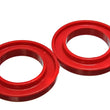Load image into Gallery viewer, Energy Suspension Universal 3-3/16in ID 5-1/4in OD 3/4in H Red Coil Spring Isolators (2 per set) - Main Product View
