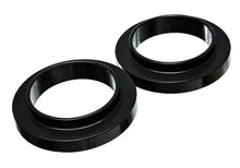 Load image into Gallery viewer, Energy Suspension Universal 3 3/4in ID 25 7/16in OD 3/4in H Black Coil Spring Isolators (2 per set) - Main Product View