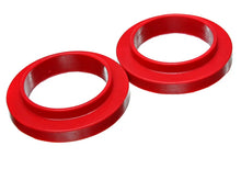 Load image into Gallery viewer, Energy Suspension Universal 3 3/4in ID 25 7/16in OD 3/4in H Red Coil Spring Isolators (2 per set) - Main Product View