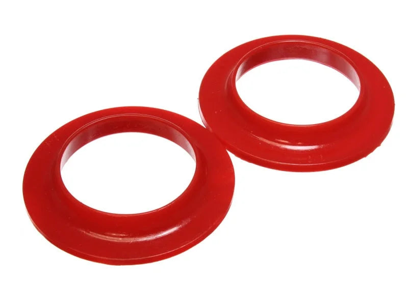 Energy Suspension Universal 3-3/4in ID 5-13/16in OD 7/8in H Red Coil Spring Isolators (2 per set) - Side View