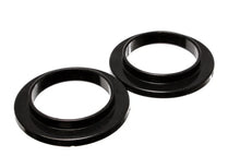 Load image into Gallery viewer, Energy Suspension Universal 3 3/4in ID 5 7/16in OD 7/8in H Black Coil Spring Isolators (2 per set) - Side View