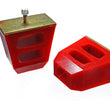 Load image into Gallery viewer, Energy Suspension Universal 4.5in Tall x 4.5in Long x 2.5in Wide Red Bump Stops (2 per set) - Main Product View