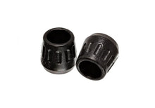Load image into Gallery viewer, Energy Suspension Universal Black 1-3/8in OD x 1/2in McPherson ID Strut Bump Stop Set - Side View