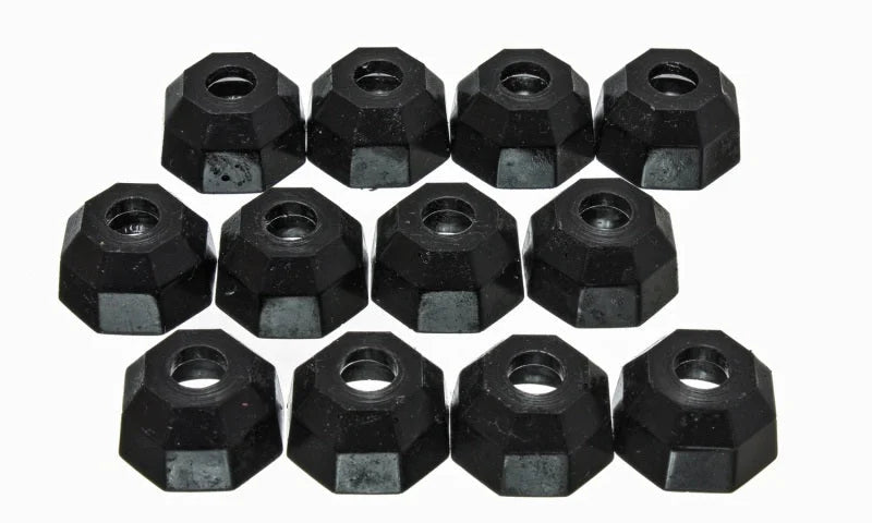 Energy Suspension Universal Black 12mm Taper Dia Octagon Tie Rod Dust Boots (BOX of 12) - Side View