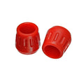 Load image into Gallery viewer, Energy Suspension Universal Red 1-3/8in OD x 1/2in McPherson ID Strut Bump Stop Set - Side View