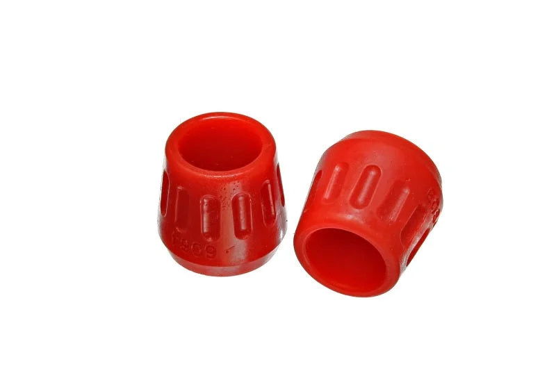 Energy Suspension Universal Red 1-3/8in OD x 1/2in McPherson ID Strut Bump Stop Set - Side View