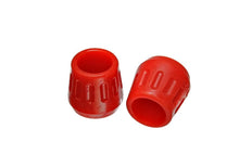 Load image into Gallery viewer, Energy Suspension Universal Red 1-3/8in OD x 1/2in McPherson ID Strut Bump Stop Set - Side View