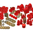 Load image into Gallery viewer, Energy Suspension 66-77 Ford Bronco 4WD (w/ 2 Deg C-Bushings) Red Hyper-Flex Master Bushing Set - Main Product View
