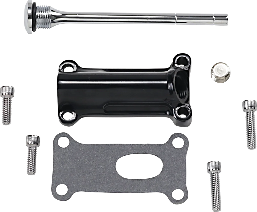 Engine Oil Spout Kit - Black - 99'-01' Touring DragSpecialties 323056B - Main Product View