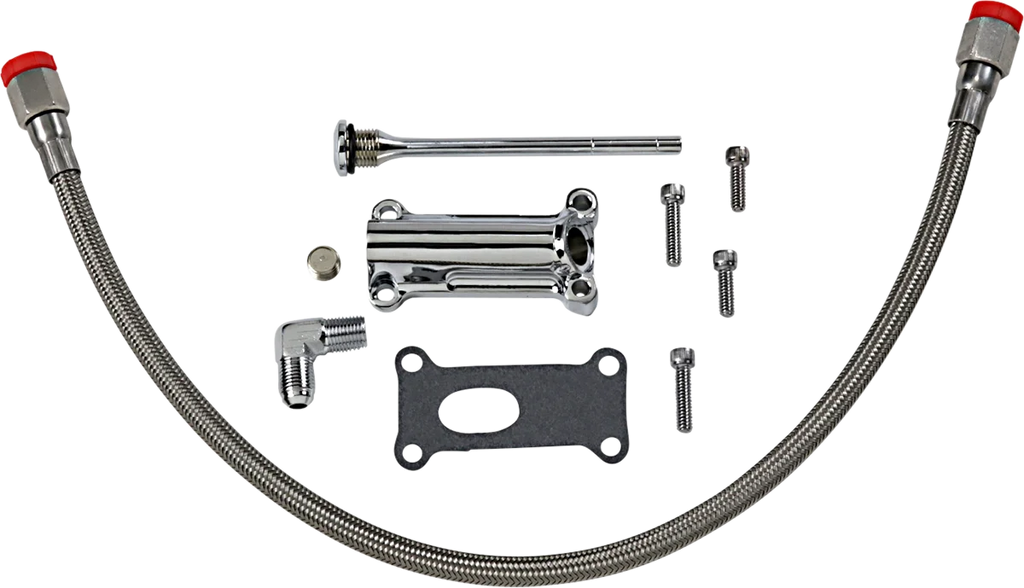 Engine Oil Spout Kit - Chrome - 02'-06' Touring DragSpecialties 323057 - Main Product View