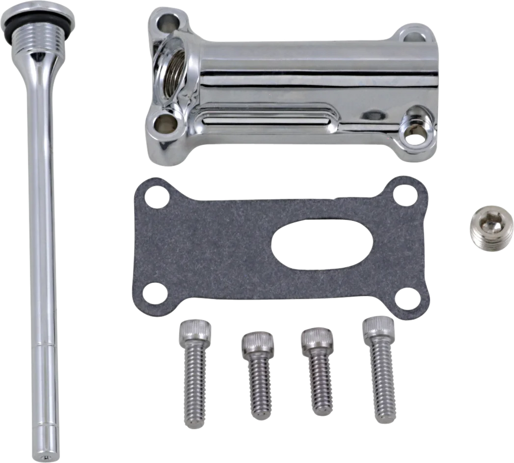 Engine Oil Spout Kit - Chrome DragSpecialties 323055 - Main Product View