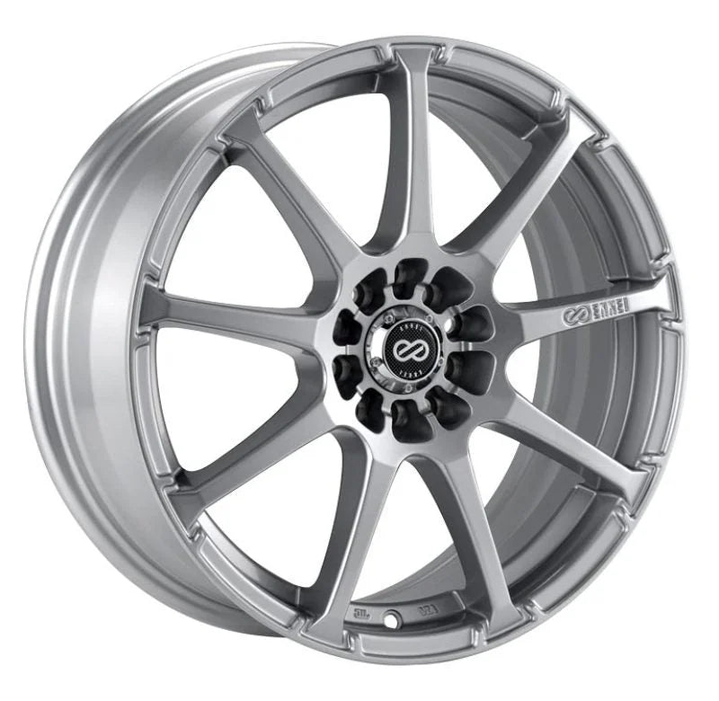 Enkei EDR9 17x7 4x100/114.3 45mm Offset 72.6 Bore Diameter Silver Wheel