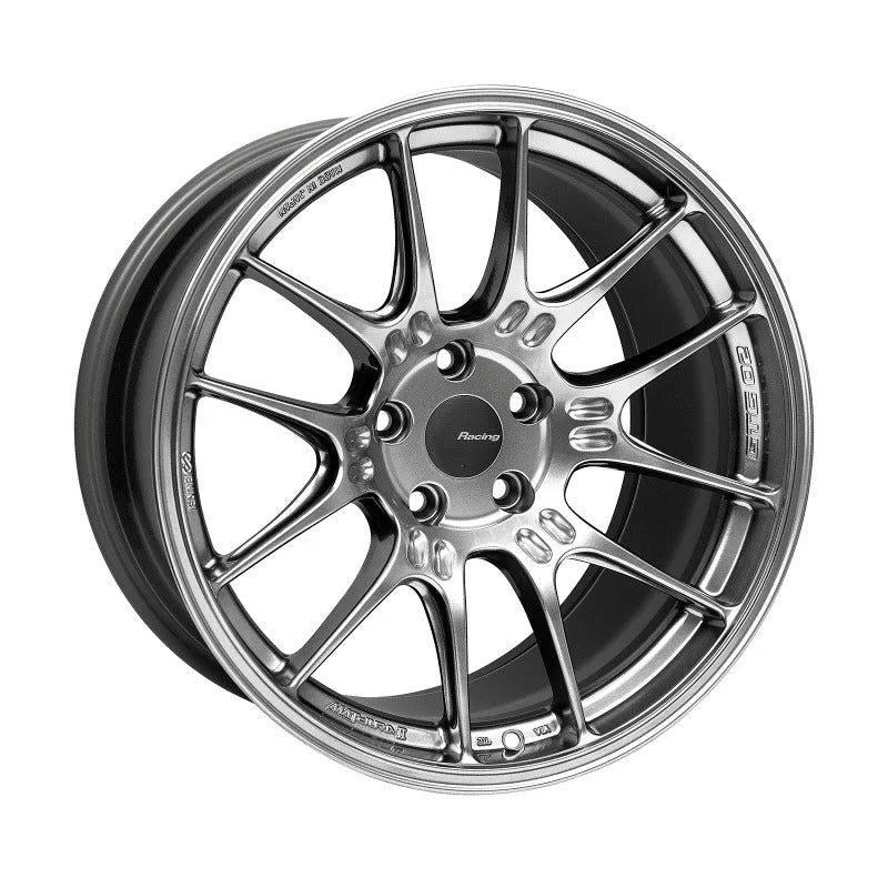 Enkei GTC02 18x10 5x112 32mm Offset 66.5mm Bore Hyper Silver Wheel - Side View
