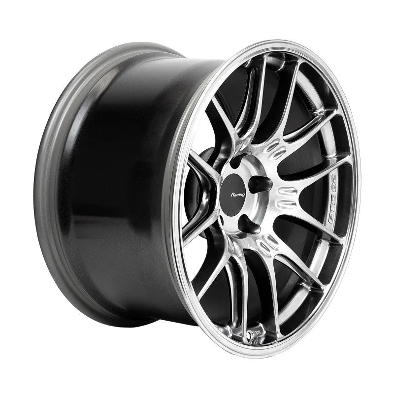 Enkei GTC02 18x10.5 5x114.3 15mm Offset 75mm Bore Hyper Silver Wheel - Main Product View