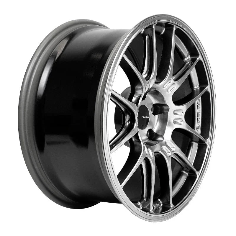 Enkei GTC02 18x9 5x112 25mm Offset 66.5mm Bore Hyper Silver Wheel - Main Product View