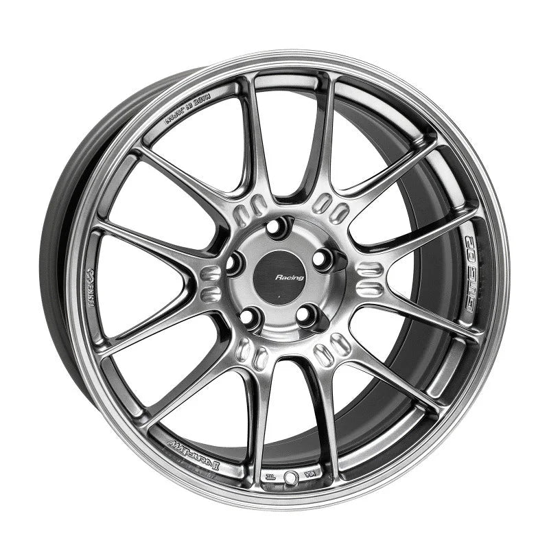 Enkei GTC02 18x9 5x112 25mm Offset 66.5mm Bore Hyper Silver Wheel - Side View