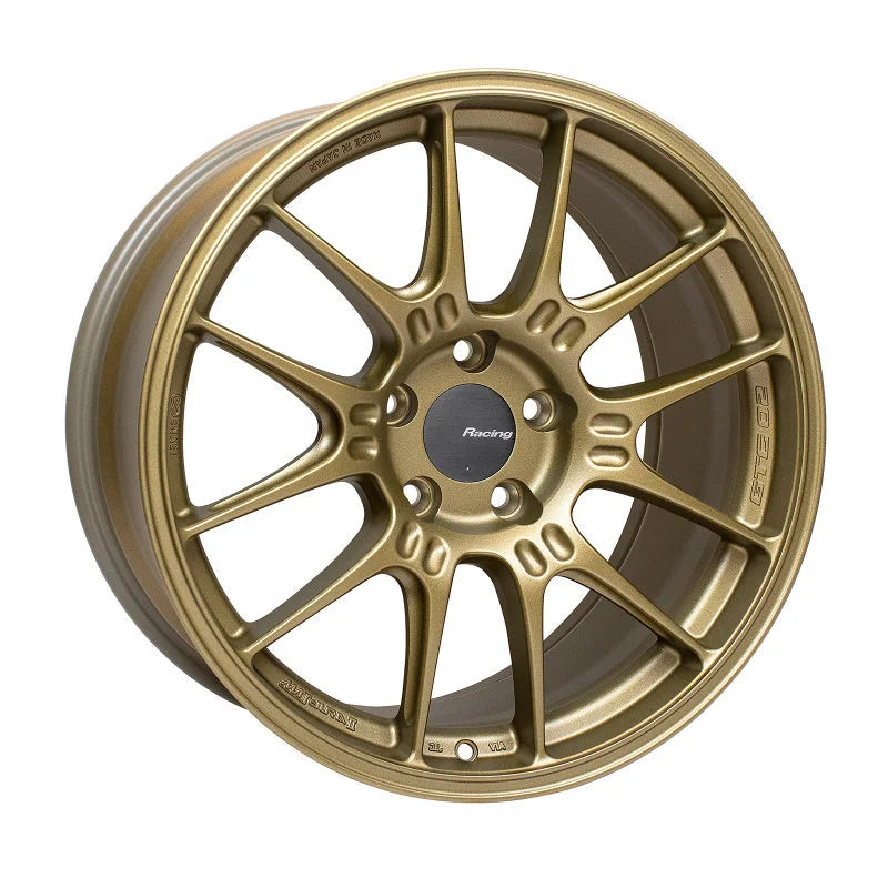 Enkei GTC02 18x9 5x112 25mm Offset 66.5mm Bore Titanium Gold Wheel MOQ 40 - Side View