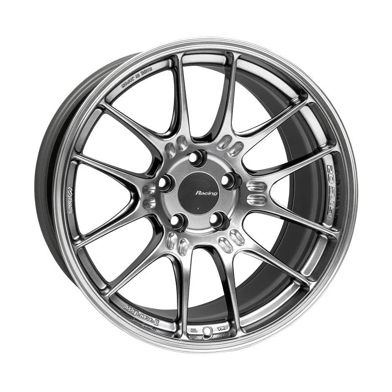 Enkei GTC02 18x9.5 5x114.3 15mm Offset 75mm Bore Hyper Silver Wheel - Main Product View