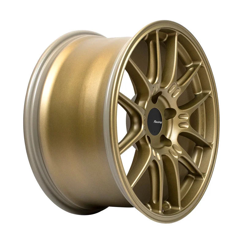 Enkei GTC02 18x9.5 5x120 45mm Offset 72.5mm Bore Titanium Gold Wheel - Side View