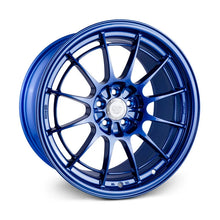 Load image into Gallery viewer, Enkei NT03+M 18x9.5 5x100 40mm Offset Victory Blue Wheel - Side View