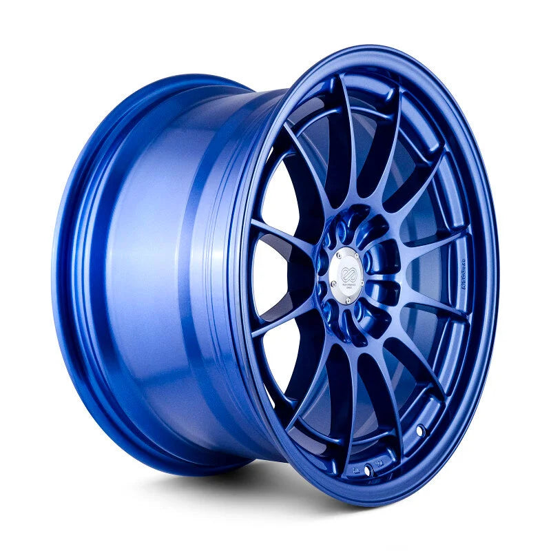 Enkei NT03+M 18x9.5 5x100 40mm Offset Victory Blue Wheel - Detail View