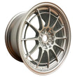 Load image into Gallery viewer, Enkei NT03+M 18x9.5 5x108 40mm Offset 72.6mm Bore F1 Silver Wheel (MIN ORDER QTY 40) - Side View