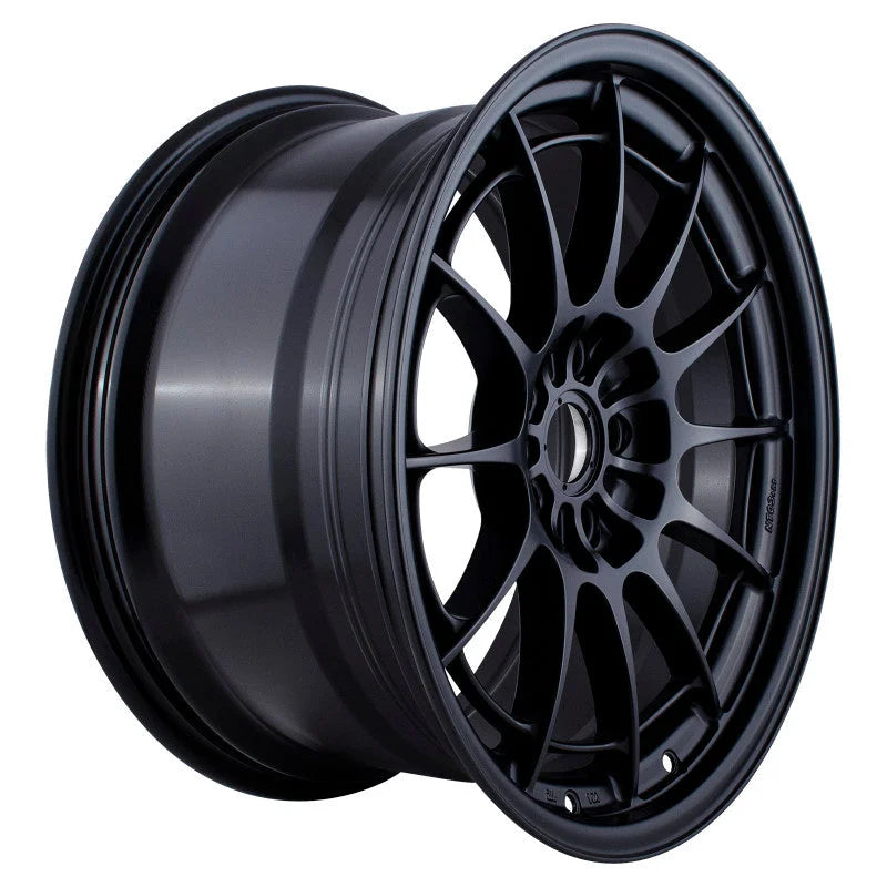 Enkei NT03+M 18x9.5 5x114.3 40mm Offset 72.6mm Bore Black Wheel G35/350Z *MOQ 40 Wheels* - Side View