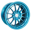 Load image into Gallery viewer, Enkei NT03+M 18x9.5 5x114.3 40mm Offset 72.6mm Bore Emerald Blue Wheel MOQ 40 - Main Product View